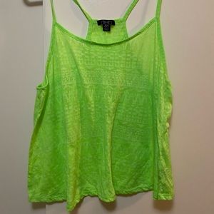 Green Neon Tank Top